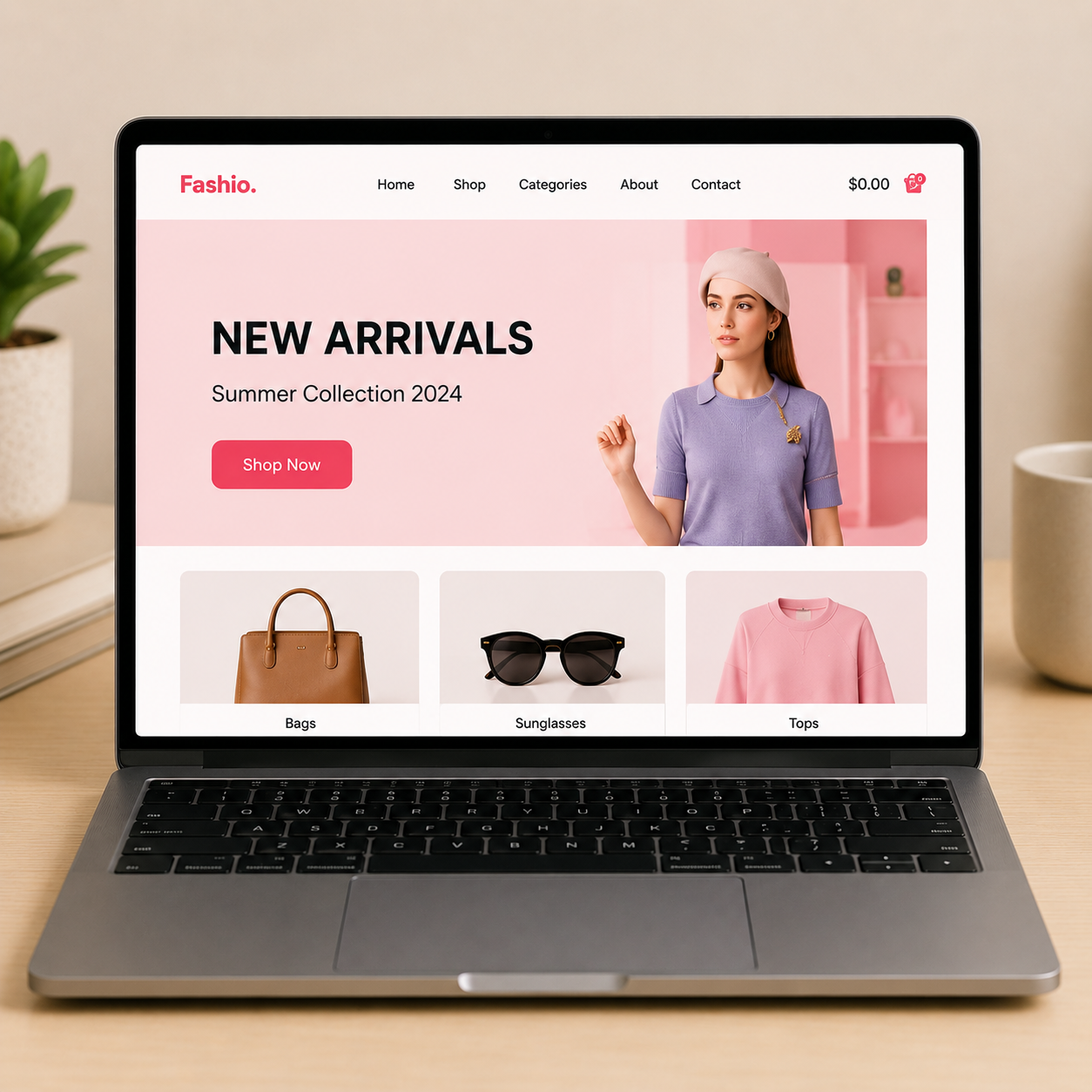 WooCommerce store mockup